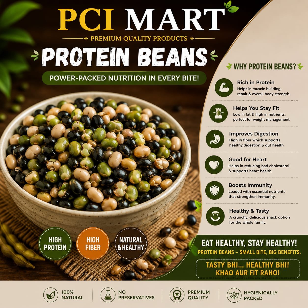 Home protein beans