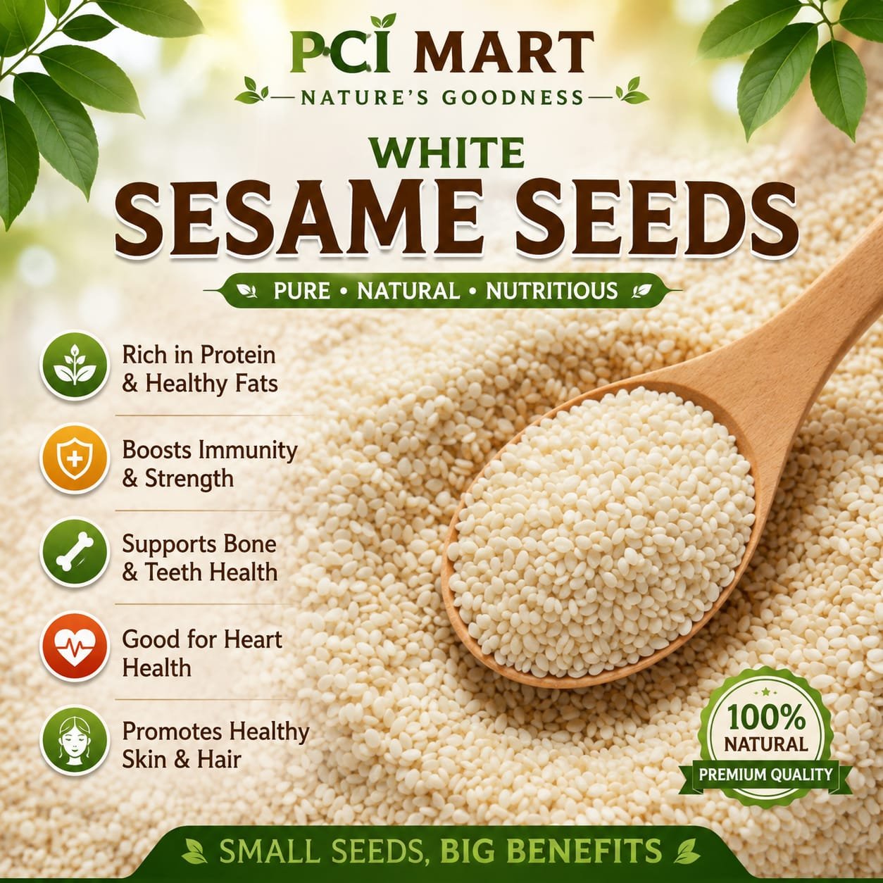 Home white sesame seeds