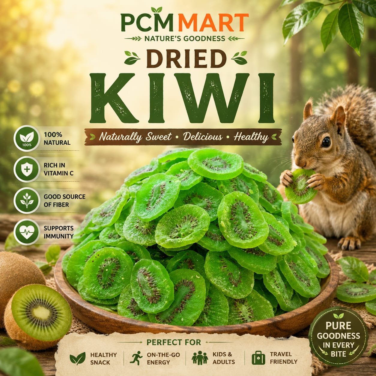 Home dried kiwi